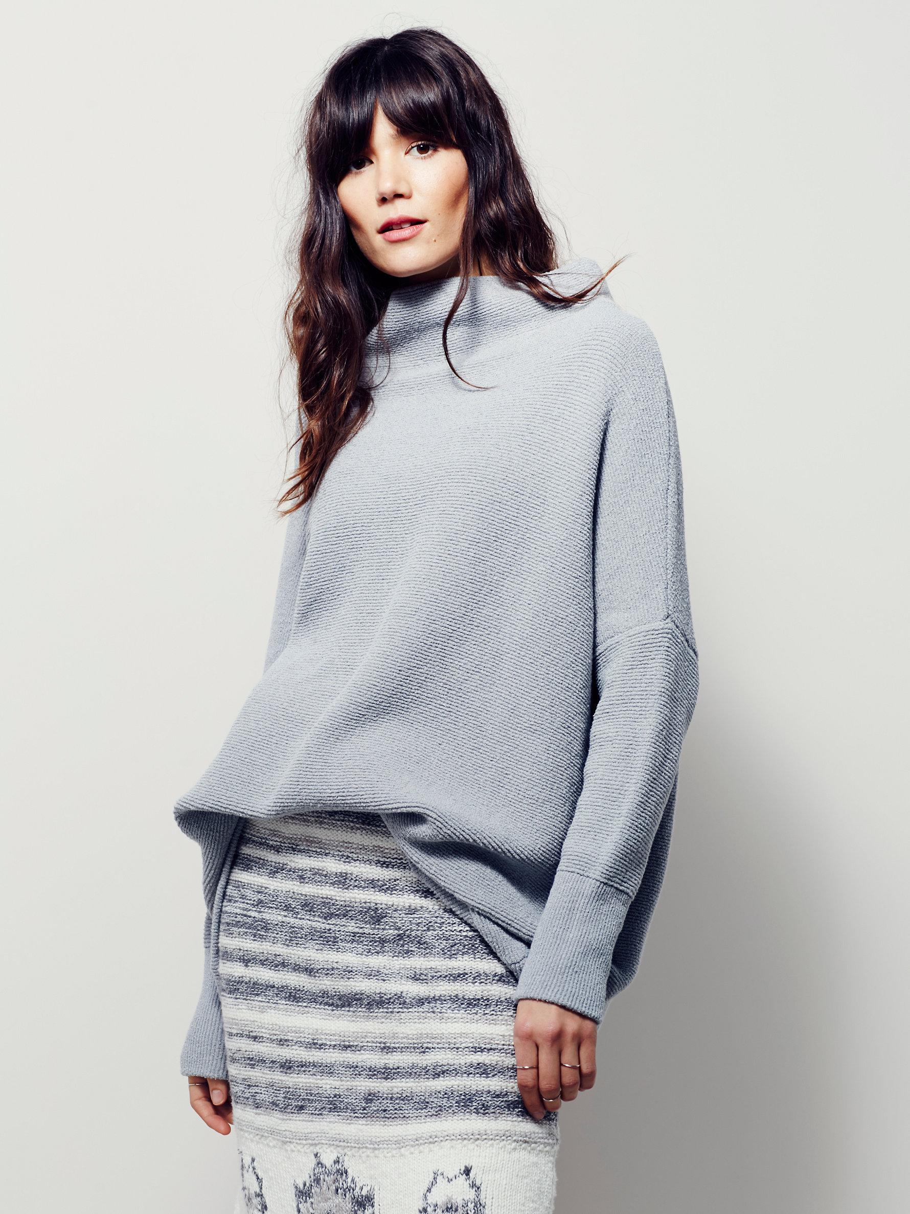 Free people Ottoman Slouchy Tunic in Gray | Lyst